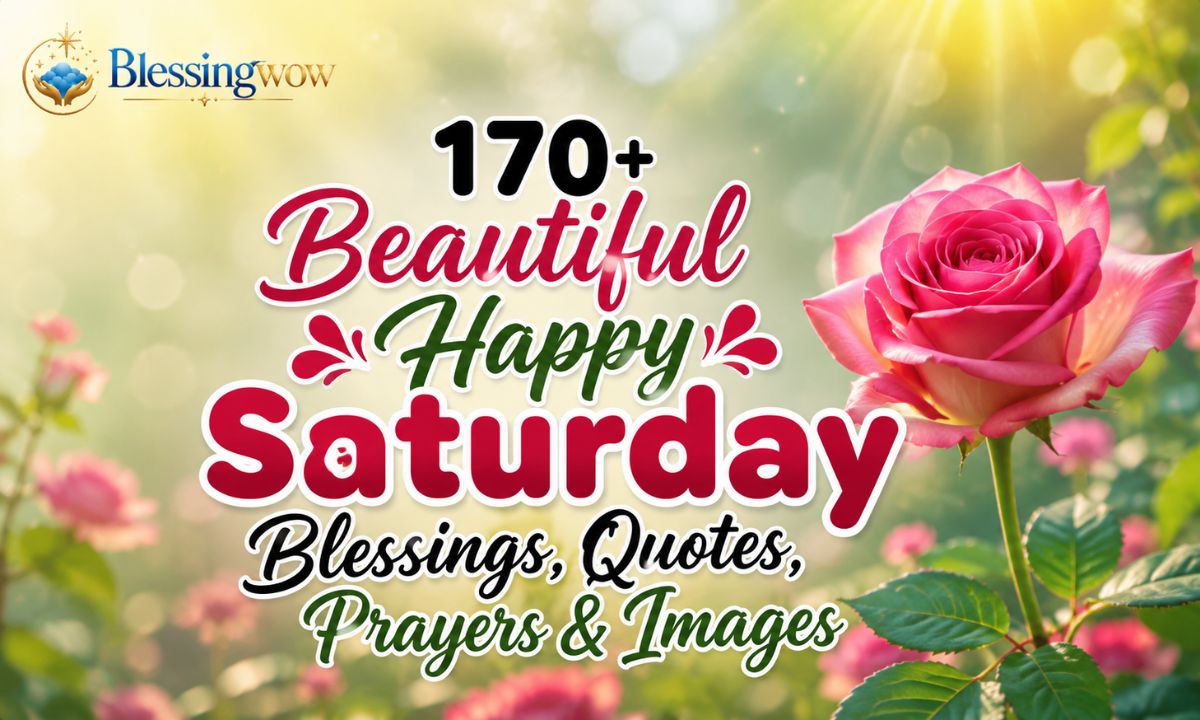 170+ Beautiful Happy Saturday Blessings, Quotes, Prayers & Images