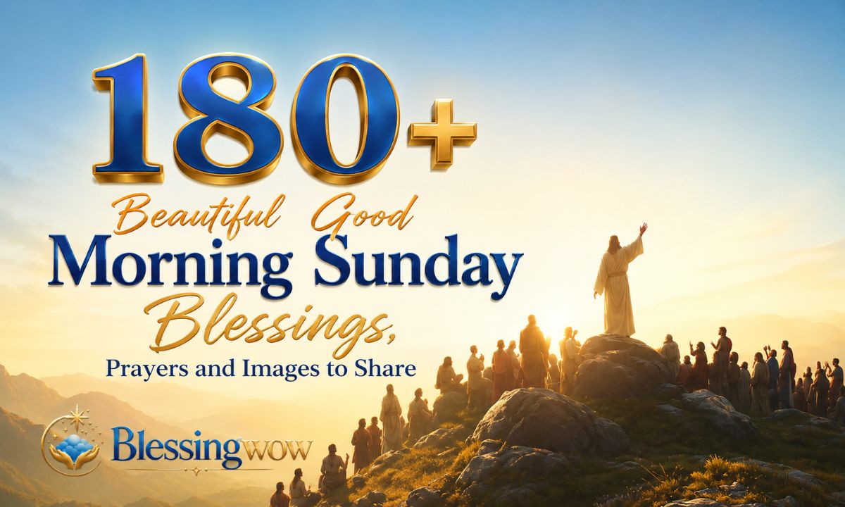 180+ Beautiful Good Morning Sunday Blessings, Prayers and Images to Share