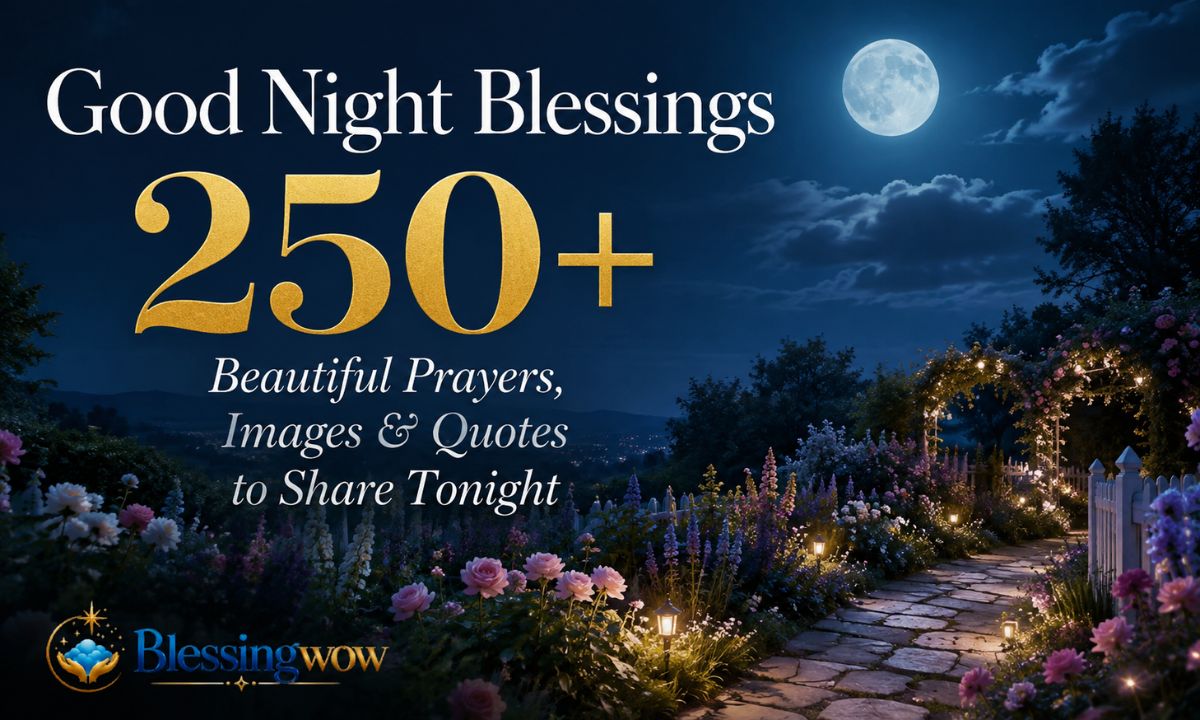 Good Night Blessings 250+ Beautiful Prayers, Images & Quotes to Share Tonight