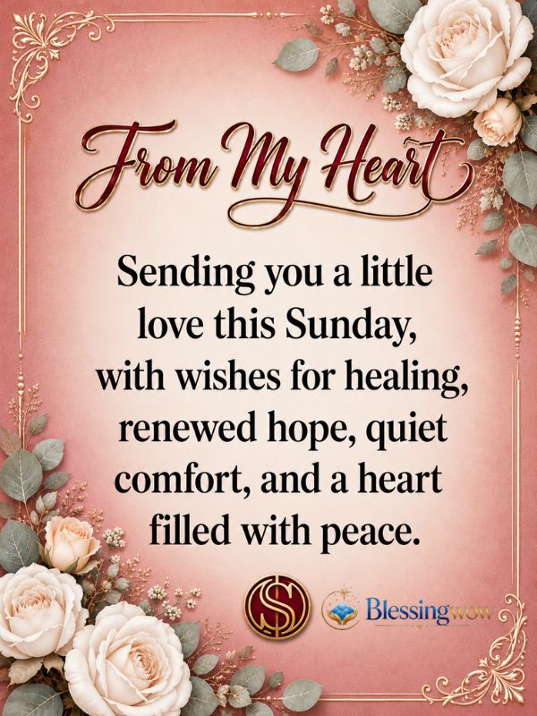 Sunday Morning Wishes to Touch Someone's Heart