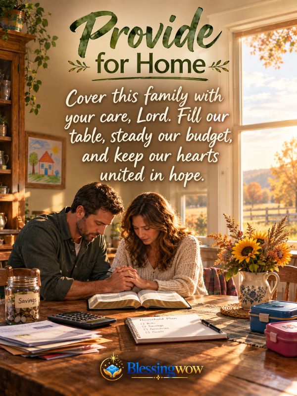 Prayers for Financial Provision and Stability for Your Family