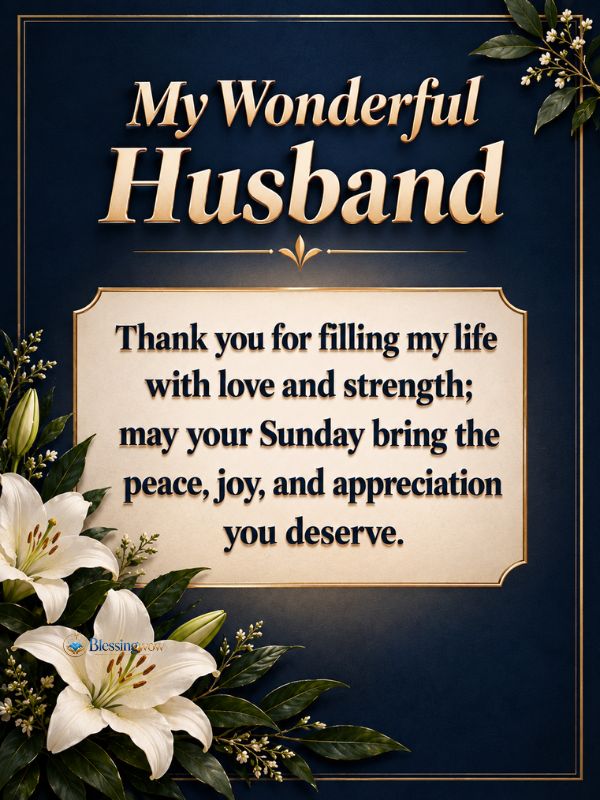 Sunday Morning Messages for the man who makes your house feel like a home