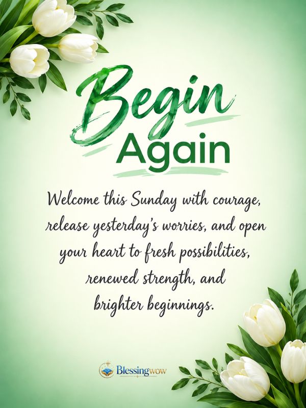 Sunday Wishes for someone standing at the edge of a new chapter